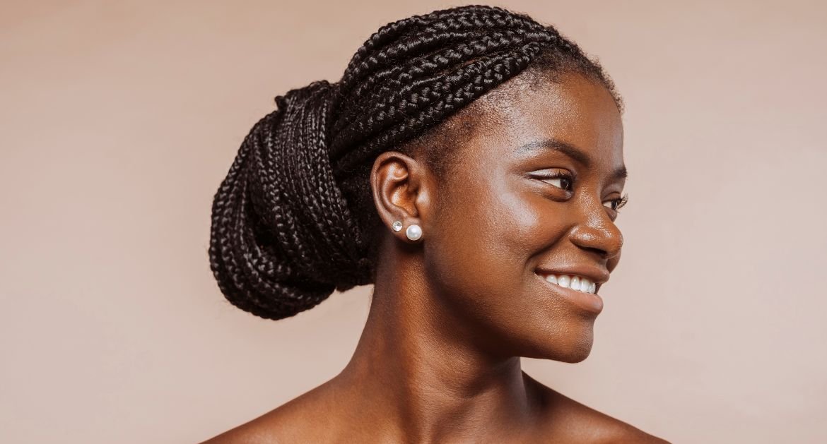 Penteado Preso Coque Com Tranca