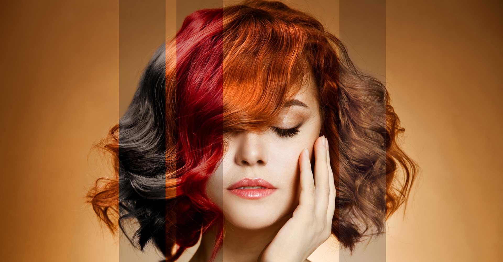 Modelo Com Cabelo Curto Com Diferentes Cores