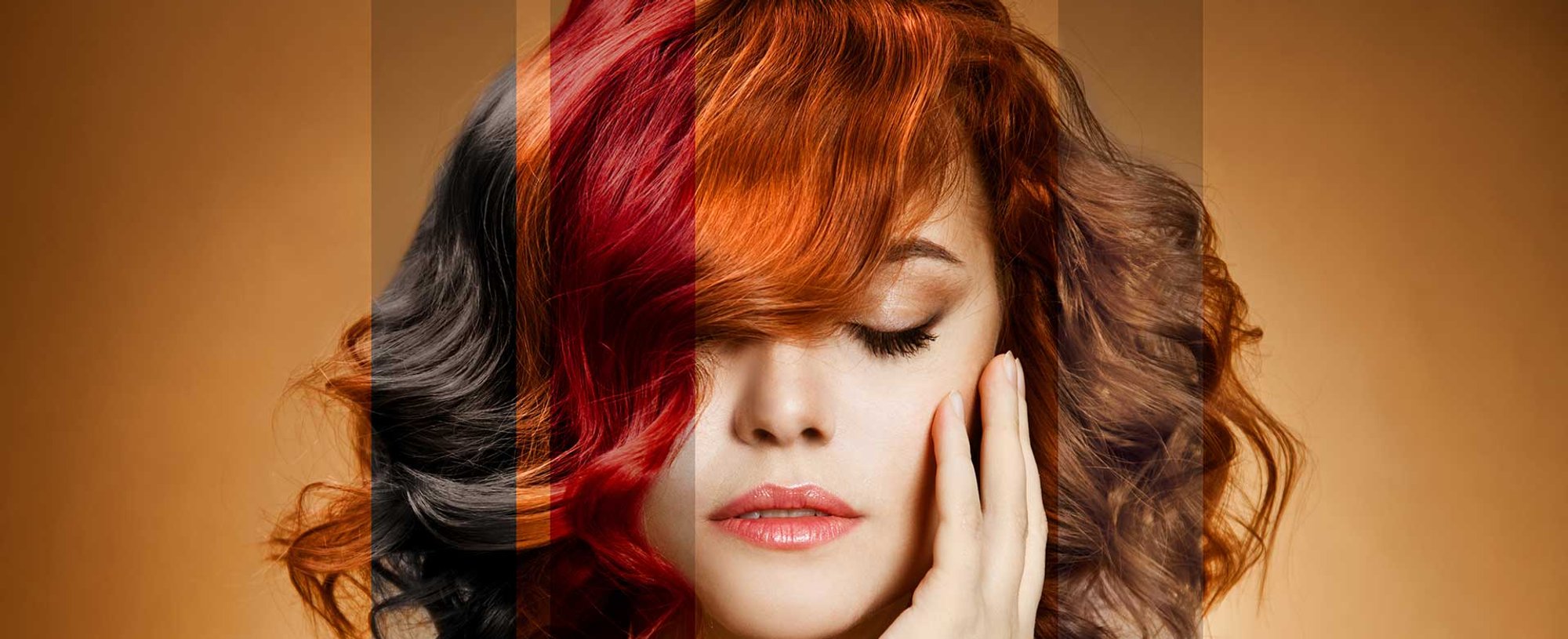 Modelo Com Cabelo Curto Com Diferentes Cores