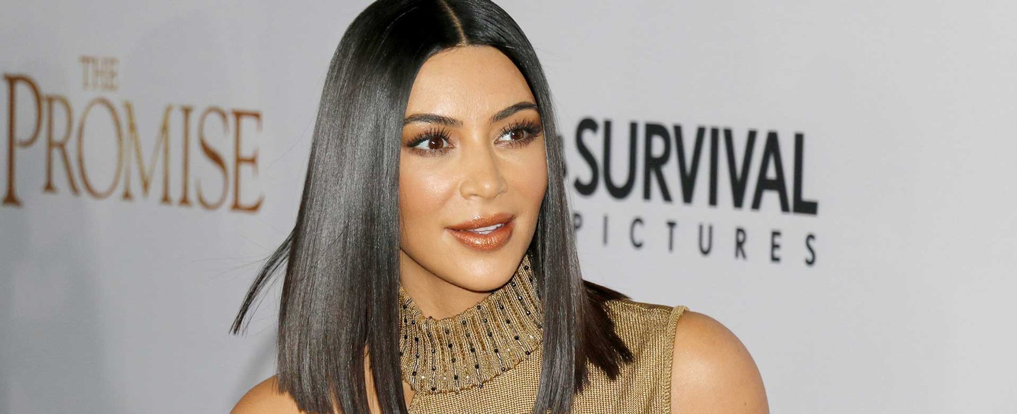 Kim Kardashian com cabelo curto