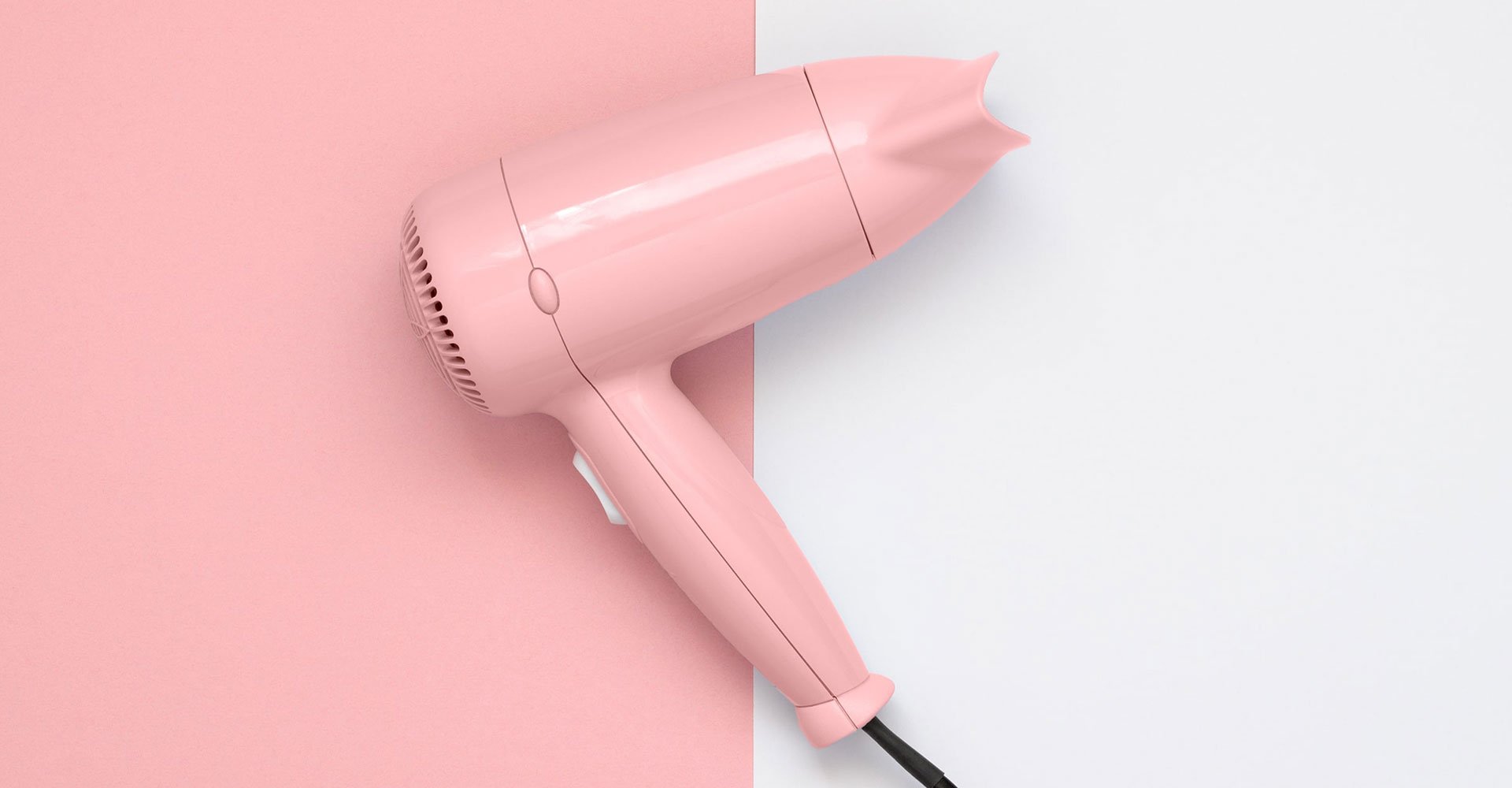 Imagem de um secador rosa