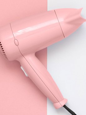 Imagem de um secador rosa