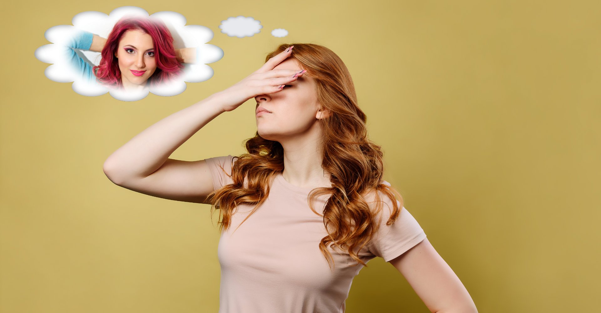 Modelo branca com cabelo loiro