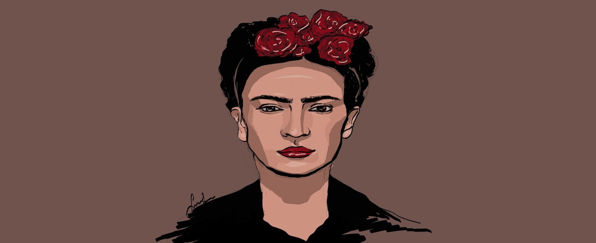 Ilutracao de Frida Kahlo