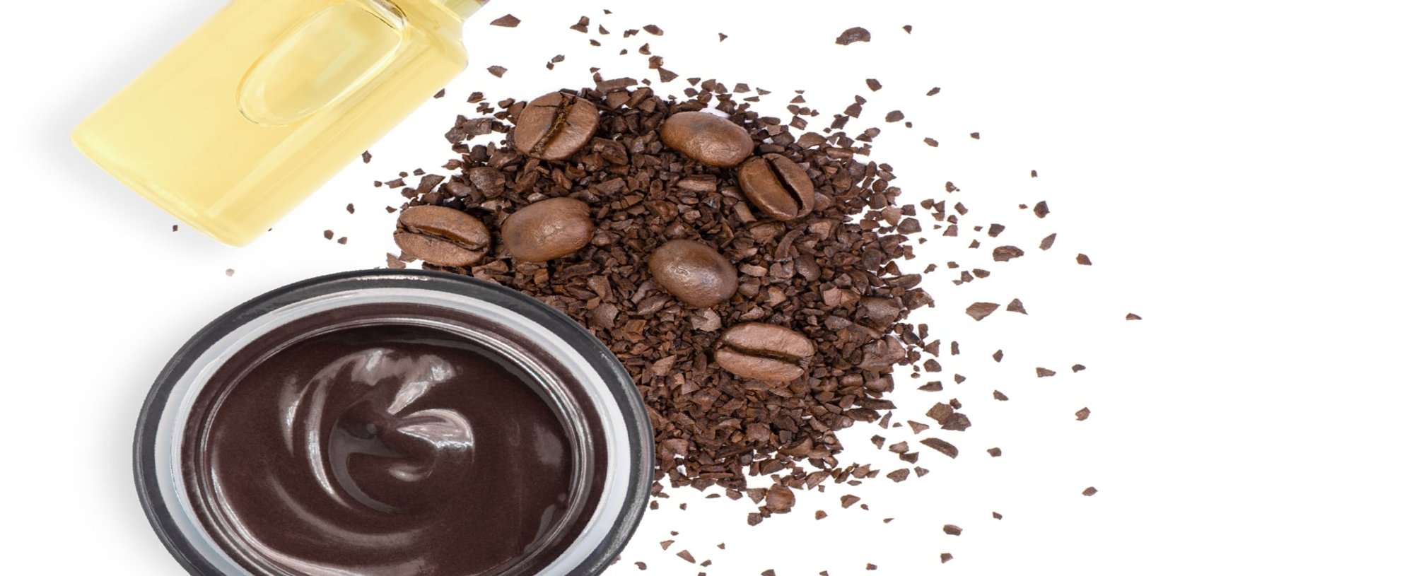 Imagem Da Cafeina Com Um Produto Amarelo Ao Lado
