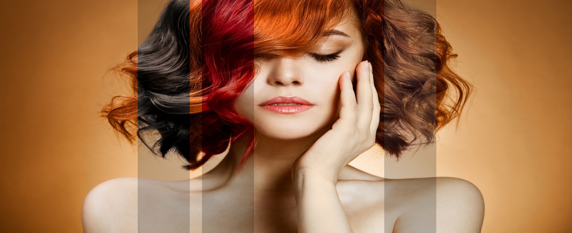 Modelo Branca Com Cabelo Colorido