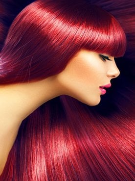 Modelo Com Cabelo Vermelho