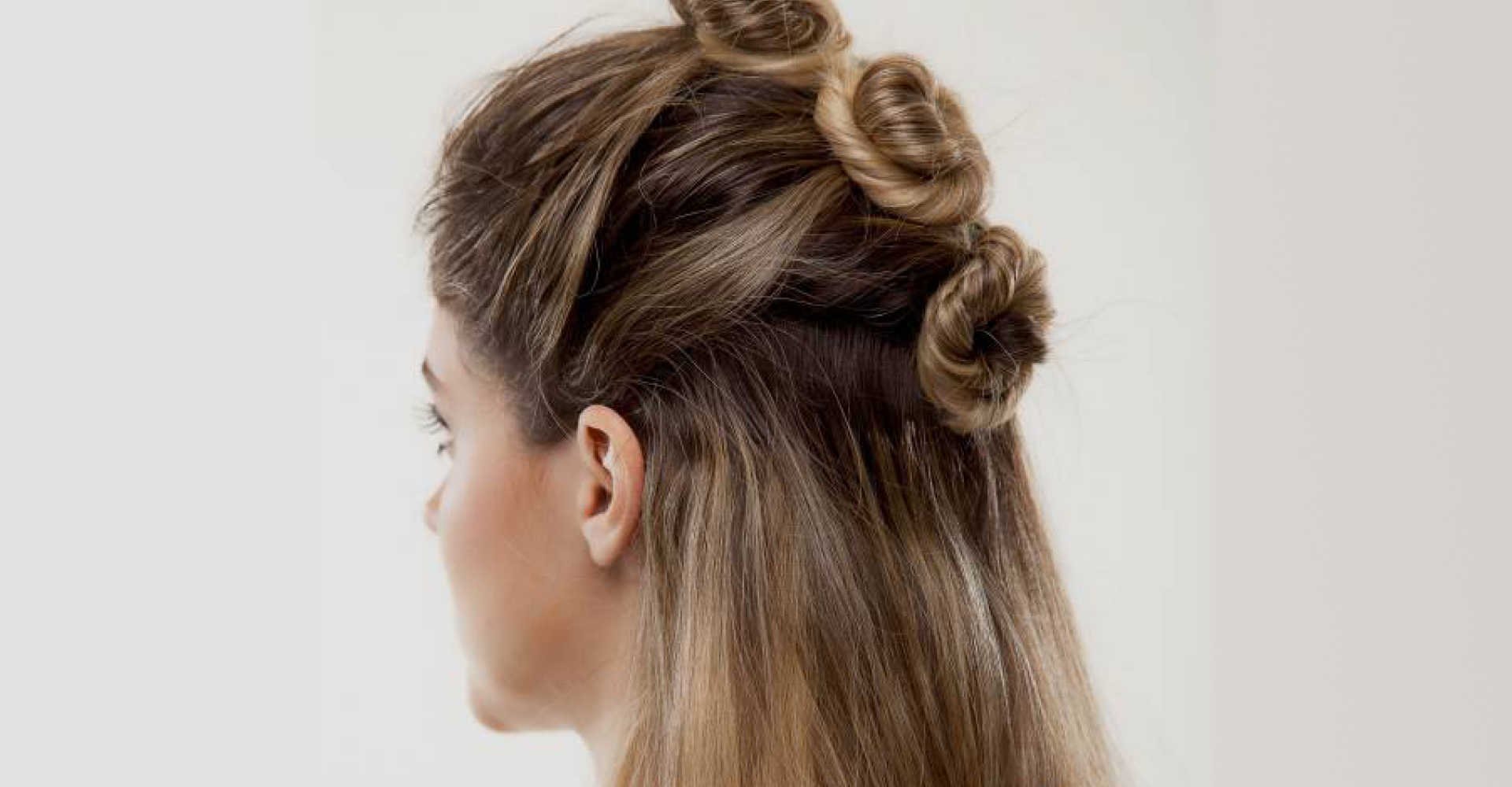 1229 Half Bun Veja Como Fazer Um Penteado Facil E Moderno Com Mini Coques