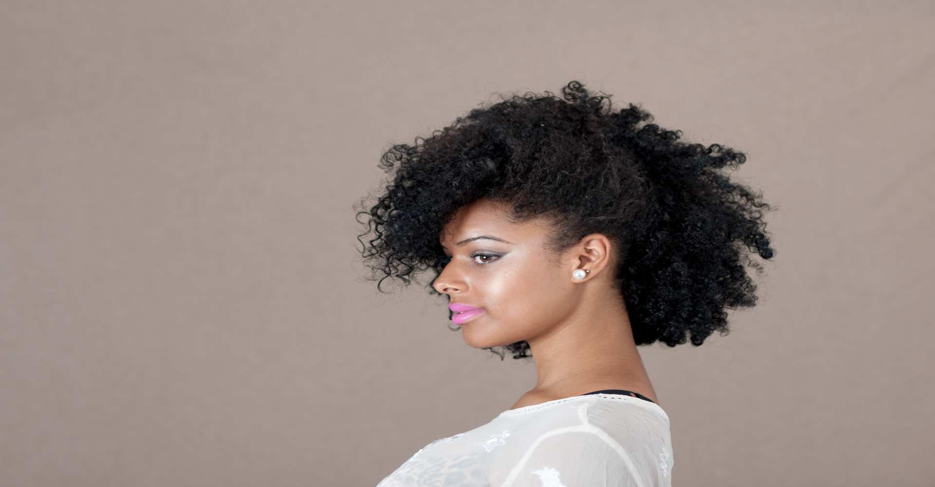 1857 Falso Moicano Para Cabelos Cacheados