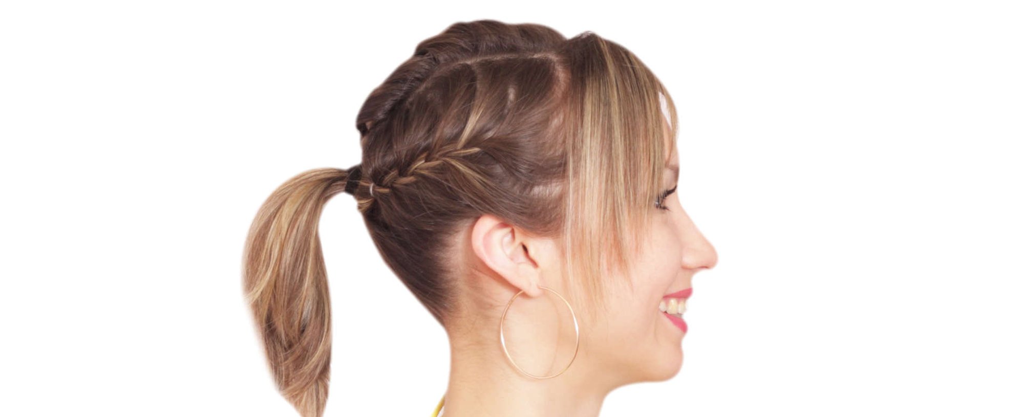 3279 Penteado Semi Preso Com Mecha Torcida