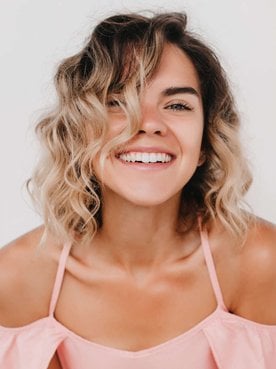 Cabelo curto com mechas