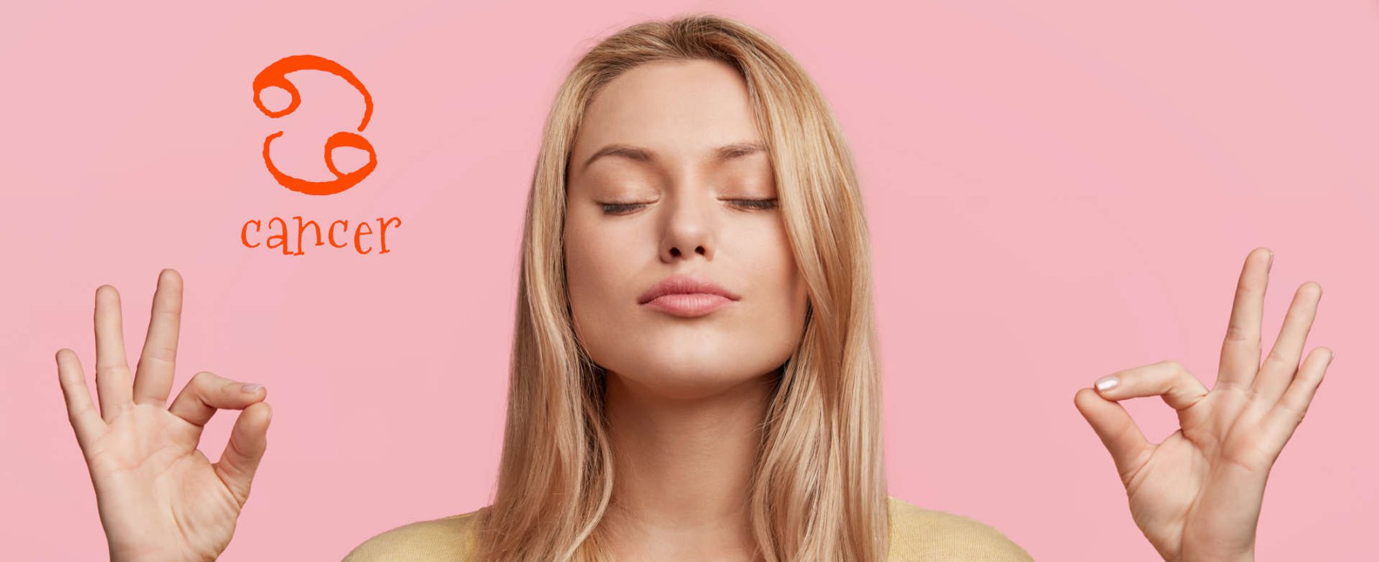 mulher do signo de câncer meditando