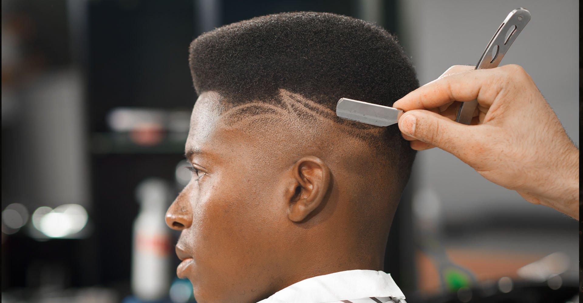 Foto de risquinho de cabelo