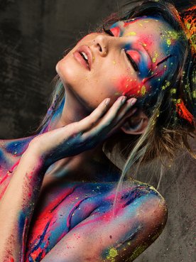 Carnaval Penteado Colorido