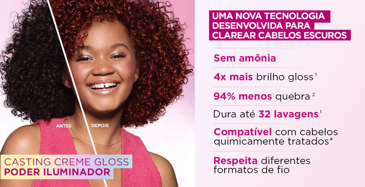 Coloração Casting Creme Gloss Poder Iluminador | L'Oréal Paris