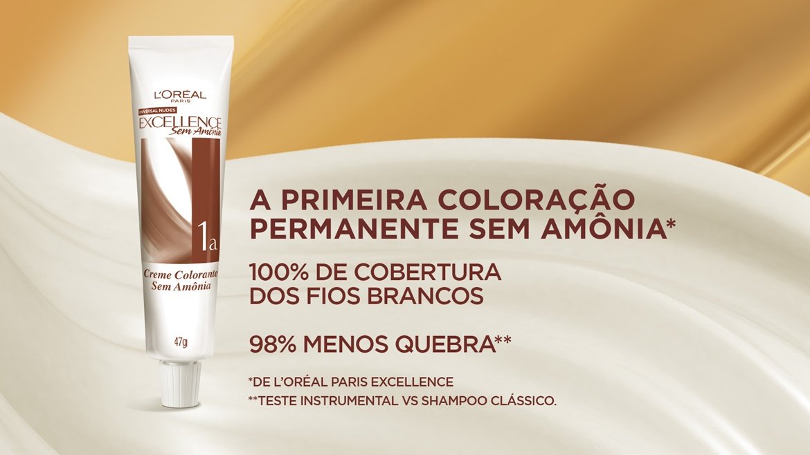 Excellence sem amônia: coloração permanente de L'Oréal Paris