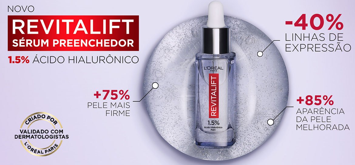 Novo S rum Preenchedor Revitalift Hialur nico L Or al Paris Novo S rum Preenchedor Revitalift Hialur nico L Or al Paris