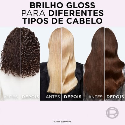 Imagem Condicionador Sela Gloss Glycoic Gloss 200ml Antes E Depois