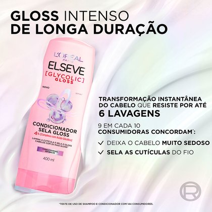 Imagem Condicionador Sela Gloss Glycoic Gloss 200ml Beneficios Capilar