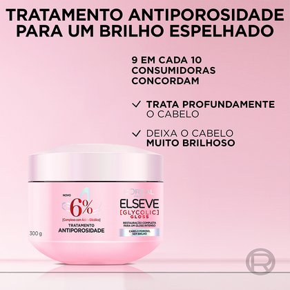 Imagem Creme De Tratamento Antiporosidade Glycolic Gloss 300g Beneficios