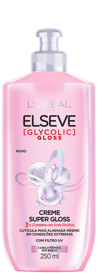 Creme Para Pentear Super Gloss Glycolic Gloss 250ml Packshot