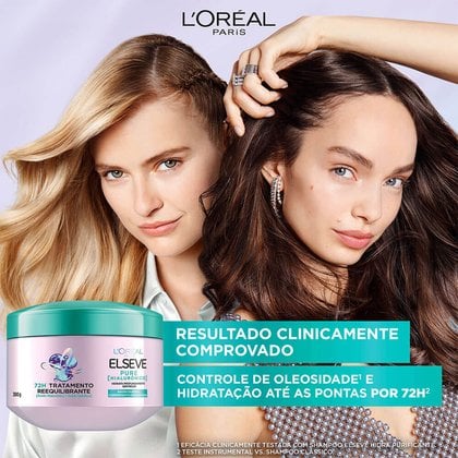 Imagem 72H' Tratamento Reequilibrante 300g | Resultados | Pure Hialurônico | L'Oréal Paris