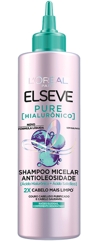 Imagem Shampoo Micelar Antioleosidade 300ml | Packshot | Pure Hialurônico | L'Oréal Paris