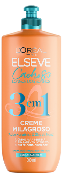 Imagem Creme Milagroso 3 em 1 | Packshot | Cachos Longos dos Sonhos