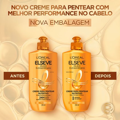 Imagem Oleo Extraordinario Creme Para Pentear Nutritivo Embalagem