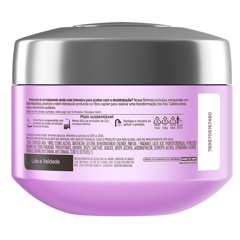 Home Cabelo Cuidados com o cabelo Elseve Hidra Hialurônico