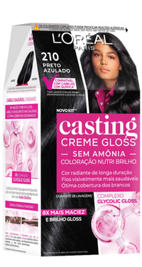 Casting Creme Gloss Glycolic Gloss 210 Preto Azulado 1 V2