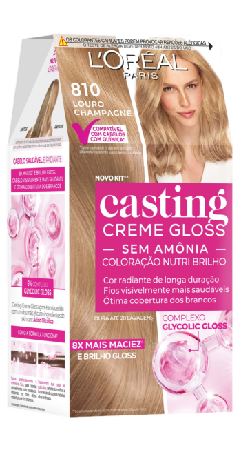 Casting Creme Gloss Glycolic Gloss 810 Louro Champagne 1 Min V2