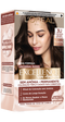 Caixa de tinta L'Oréal Excellence Sem Amônia, tom 3U Castanho Escuro Universal. Traz fórmula Universal Nudes enriched com peptídeos de colágeno e queratina.