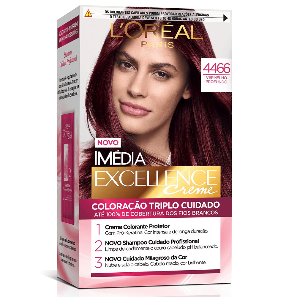 Imédia Excellence Cor 4.466 Vermelho Profundo I L'Oréal