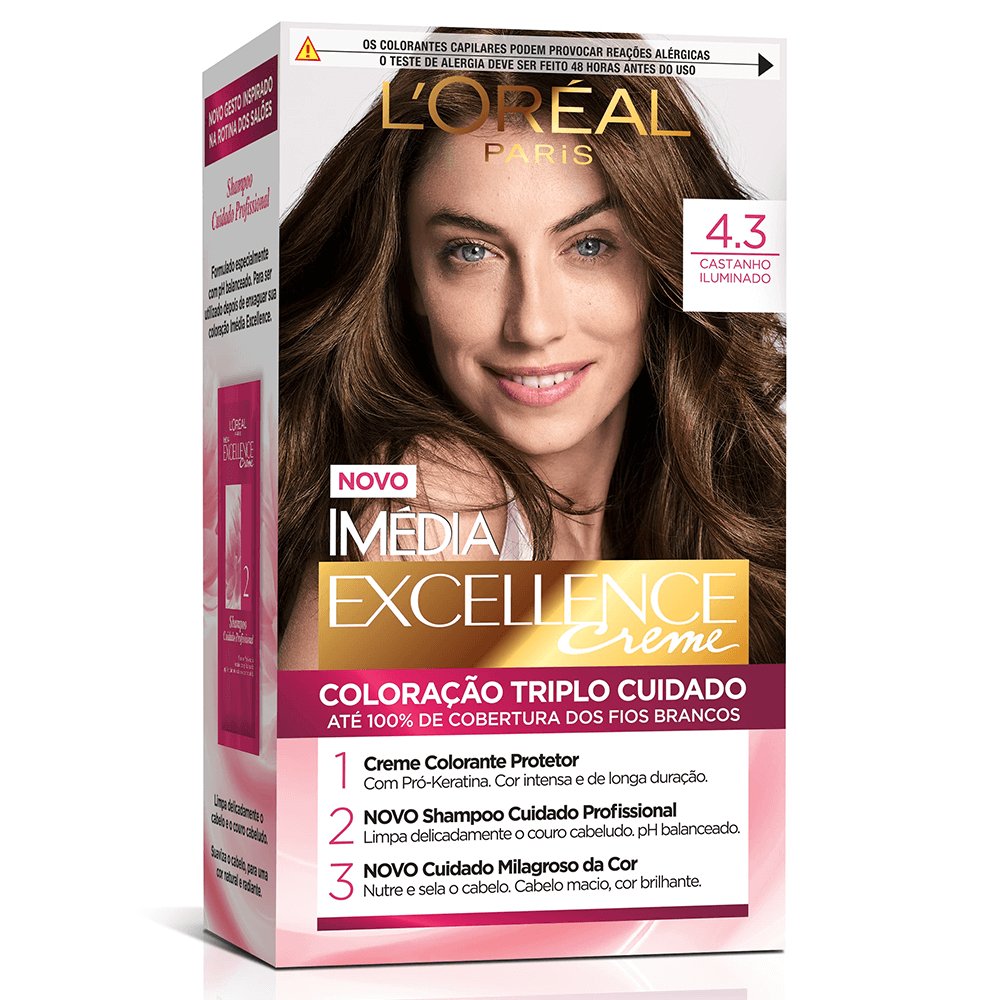 Imédia Excellence Cor 4.3 Castanho Ilumiado I L'Oréal
