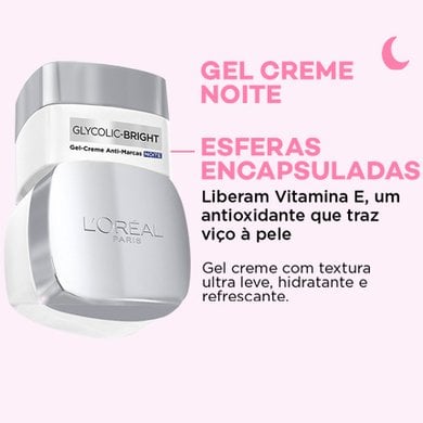 Imagem Gel Creme Noite | Glycolic Bright | L'Oréal Paris