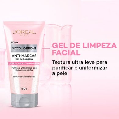 Imagem Gel de Limpeza Facial | Glycolic-Bright | L'Oréal Paris