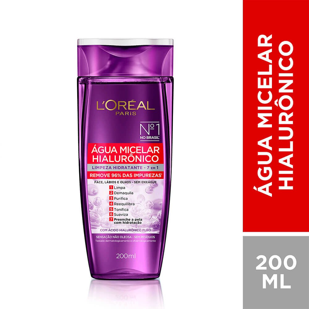 Imagem Água Micelar Hialurônico 200ml| L'Oréal Paris