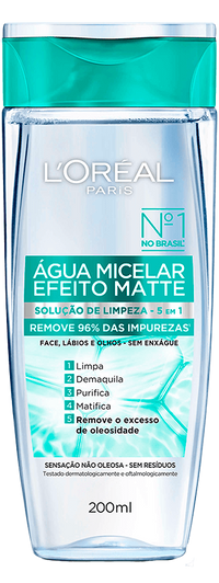 Imagem Água Micelar Efeito Matte 200ml | Packshot | L'Oréal Paris