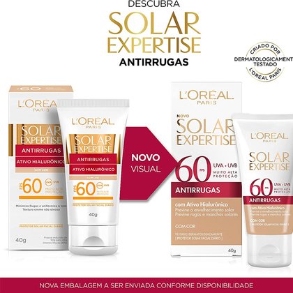 Imagem Protetor Facial FPS 60 Antirrugas Novo Visual Com Cor
