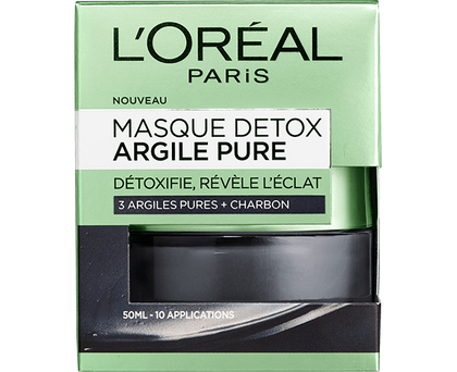 Skincare Black Detox Pure Clay Packshot Box Front