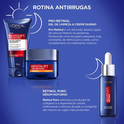 Gel de Limpeza Suavizante Revitalift Pro-Retinol | Rotina | Revitalift Retinol | L'Oréal Paris