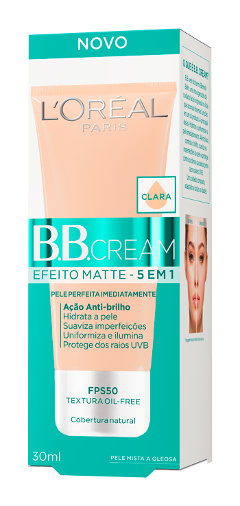 BBcream Efeito Matte Clara Caixa