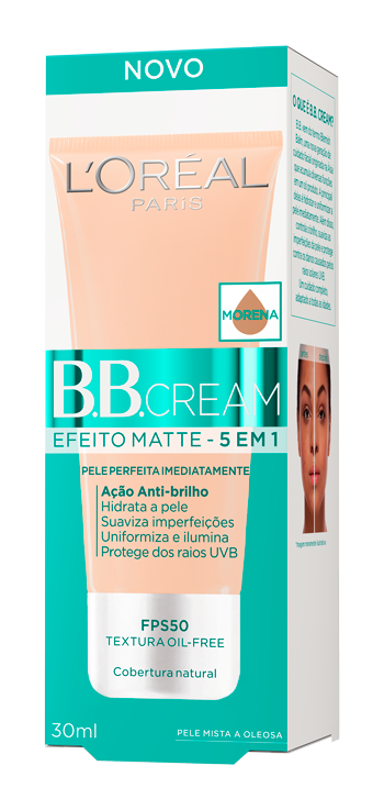 BBcream Efeito Matte Morena Caixa