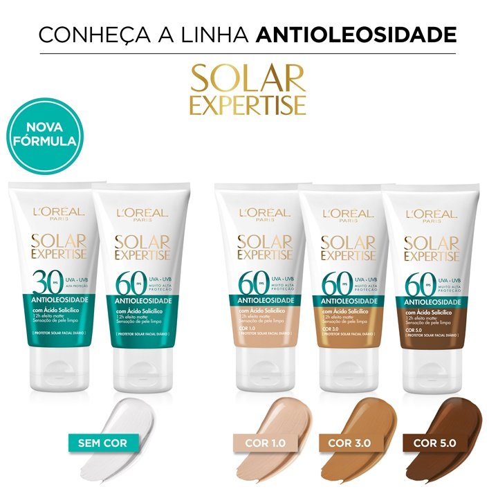Protetor Solar Facial Antioleosidade FPS 30 | L'Oréal Paris