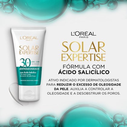 Protetor Solar Facial Antioleosidade FPS 30 Solar Expertise